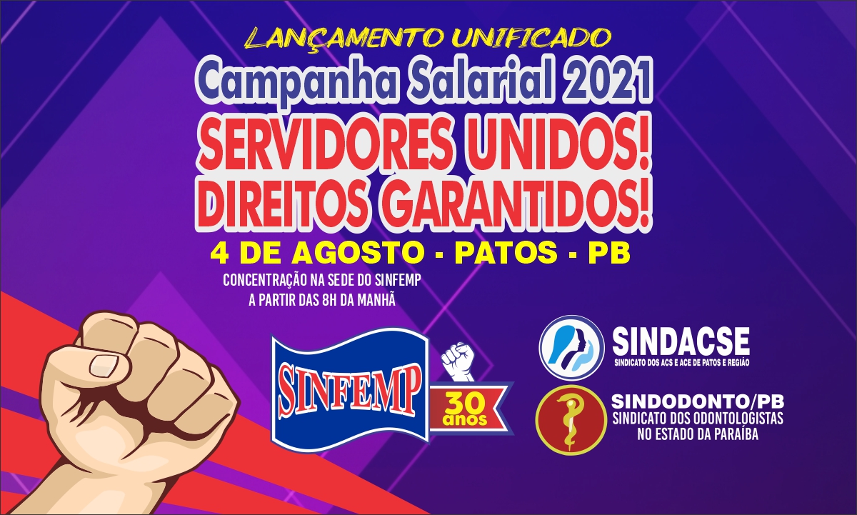 Sindicatos convocam servidores para dia de mobilização em Patos