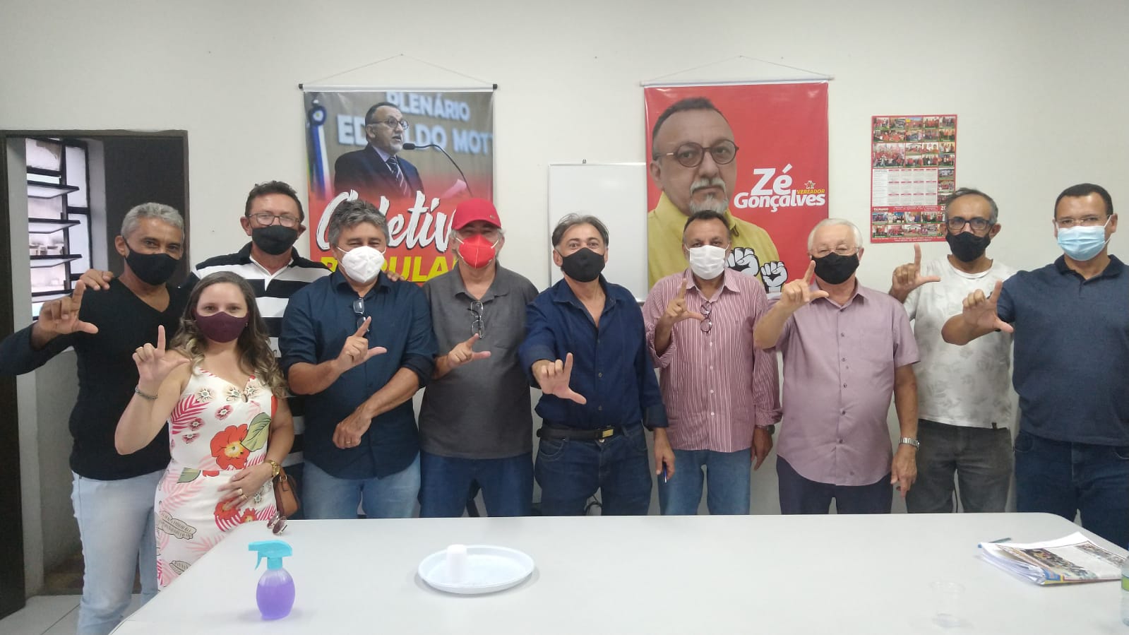 Vereador Zé Gonçalves recebe visita do Deputado Federal Frei Anastácio do PT